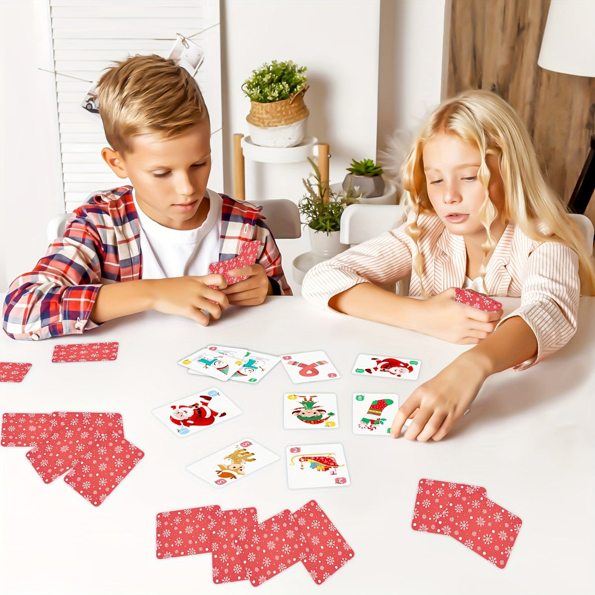 Trendbay Christmas Go Fish Card Game for Kids and Family