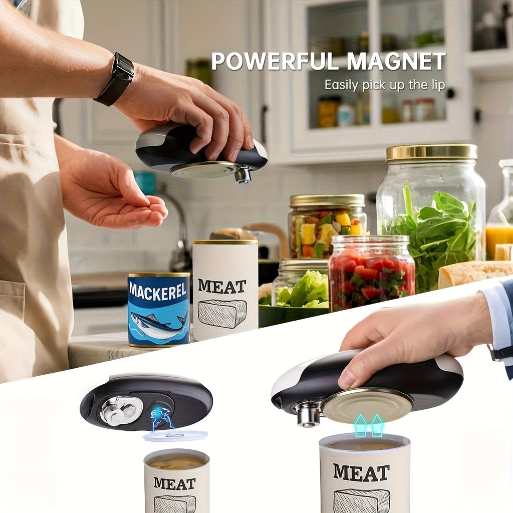 Trendbay Electric Can Opener – USB-C Rechargeable Automatic Safe Edge Kitchen Tool