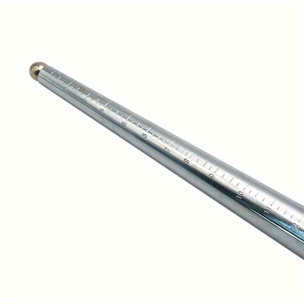 Trendbay 33cm Stainless Steel Grooved Ring Mandrel – US Size 1–15 Ring Sizer & Jewelry Forming Tool