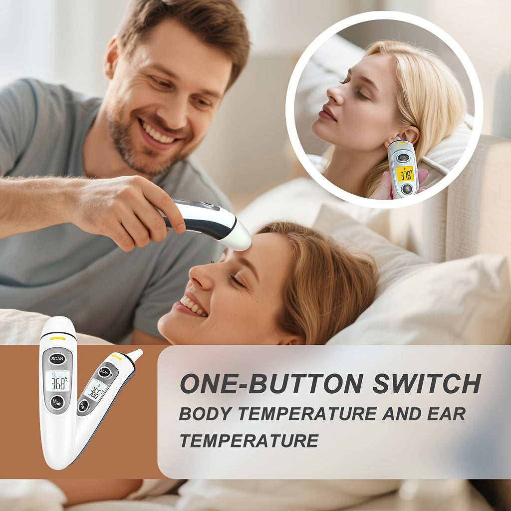 Trendbay 4-in-1 Infrared Thermometer – Smart Ear & Forehead Digital Fever Thermometer
