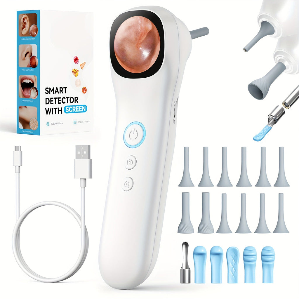 Trendbay 5-in-1 Smart Ear Camera – 1080P HD Visual Ear Cleaner with Screen & Tools