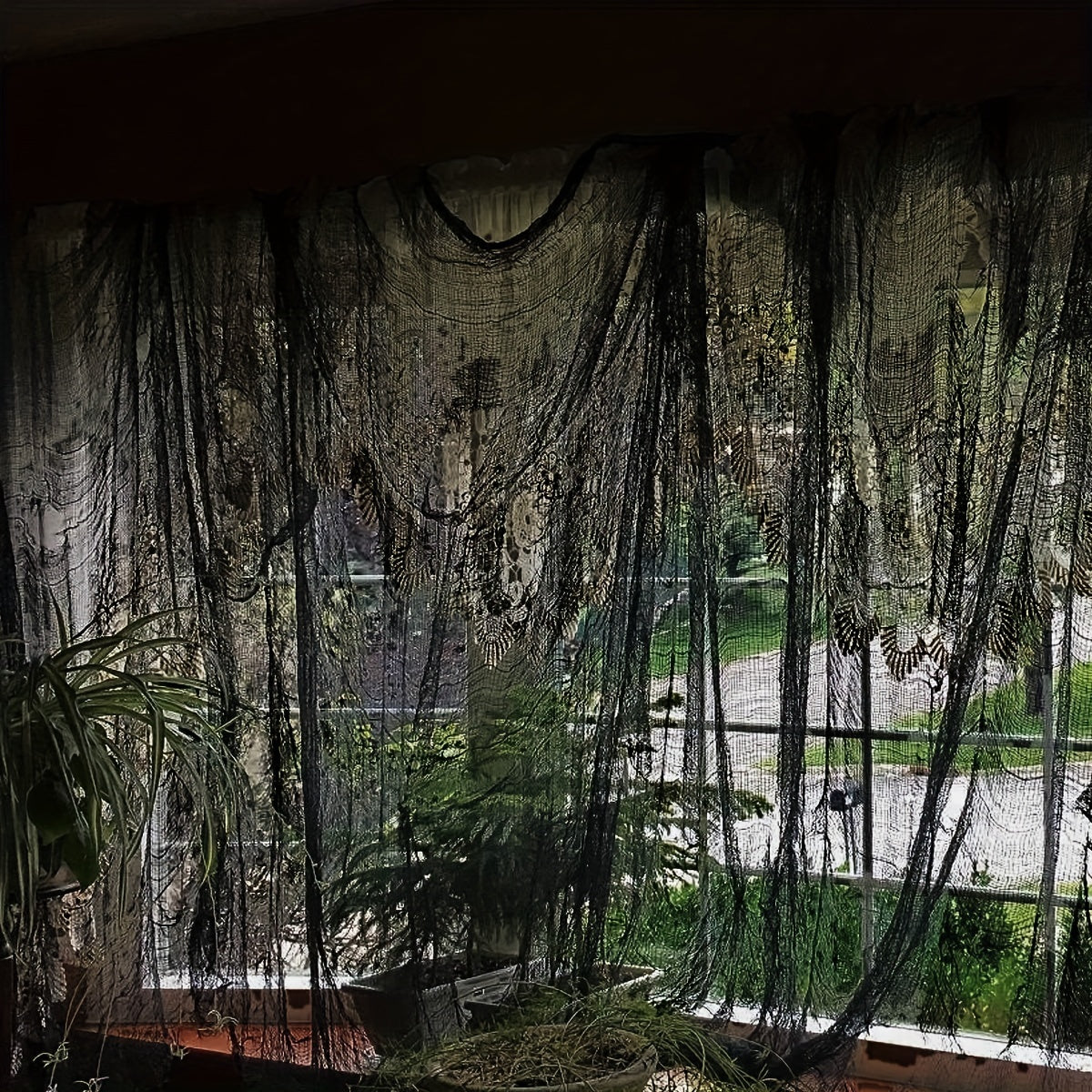 Trendbay Halloween Black Creepy Cloth – Spooky Fabric Decoration
