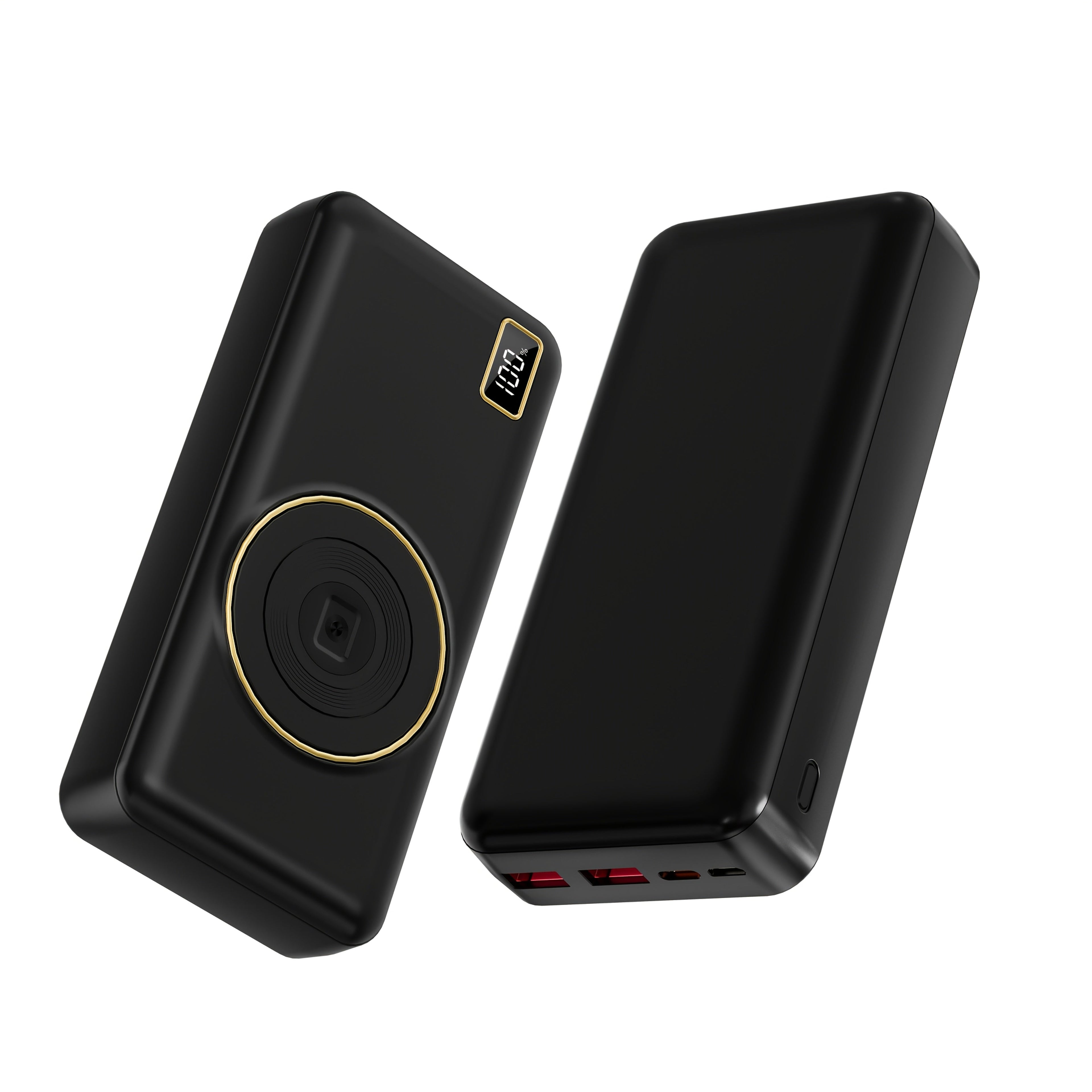 Trendbay 30000mAh Power Bank – Ultra-Thin Fast Charging with Dual Flashlight