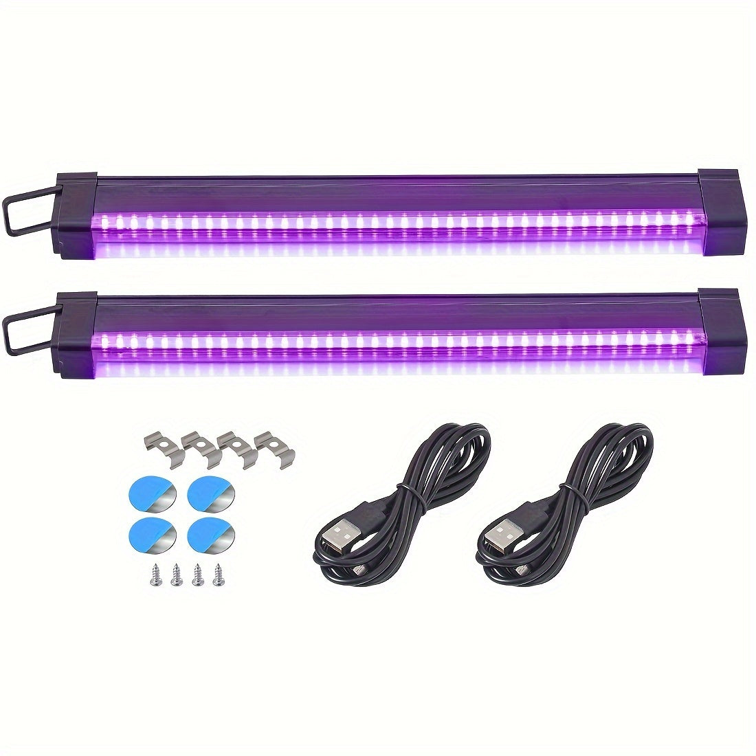 Trendbay 2pcs 32CM USB UV Blacklight Bars – 385–400nm LED