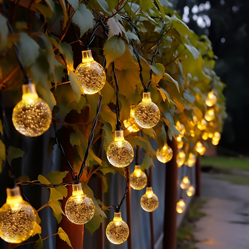 Trendbay 21.95M 200LED Crystal Globe Solar String Lights