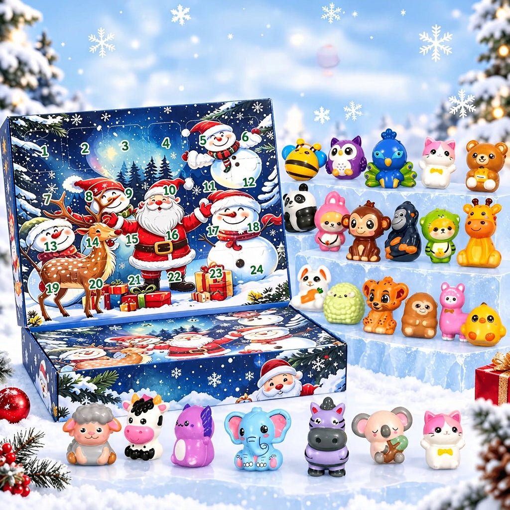 Trendbay 24pcs Christmas Advent Calendar Toy Set
