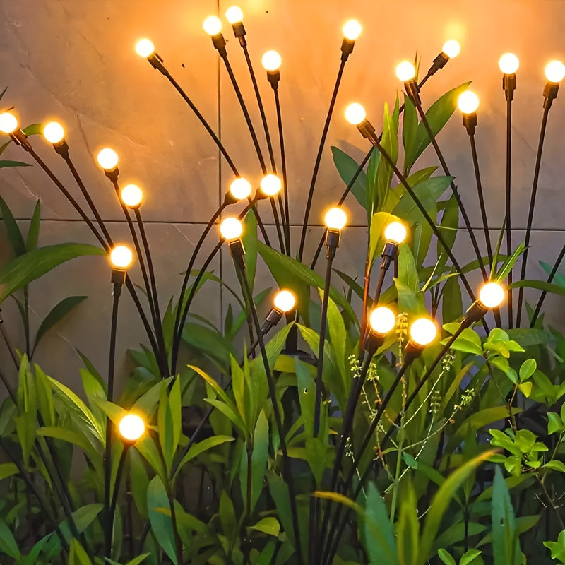 Trendbay 6-Head Warm White Solar Firefly Garden Light – 73cm