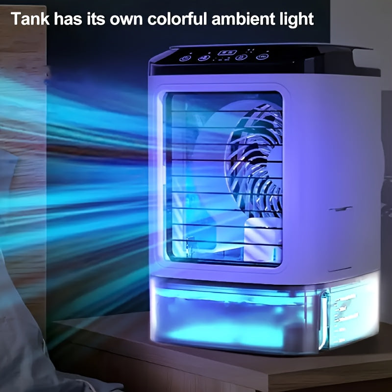 Trendbay Portable Water-Cooled Air Cooler with LED Light