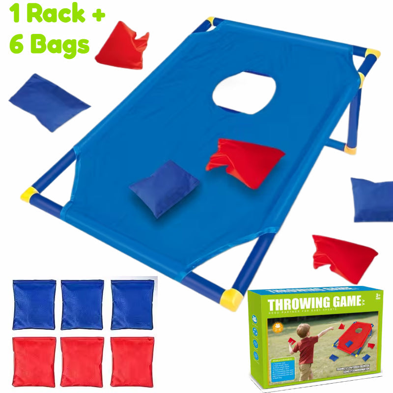 Trendbay 7pcs Kids Bean Bag Toss Game Set with Target Board & 6 Throwing Bags