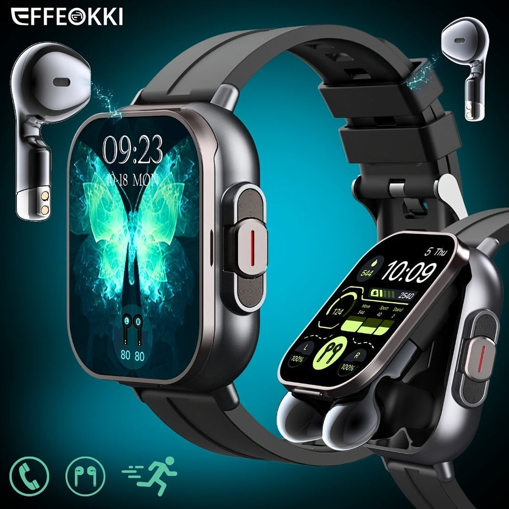 Trendbay 2-in-1 Smartwatch with Wireless Earbuds