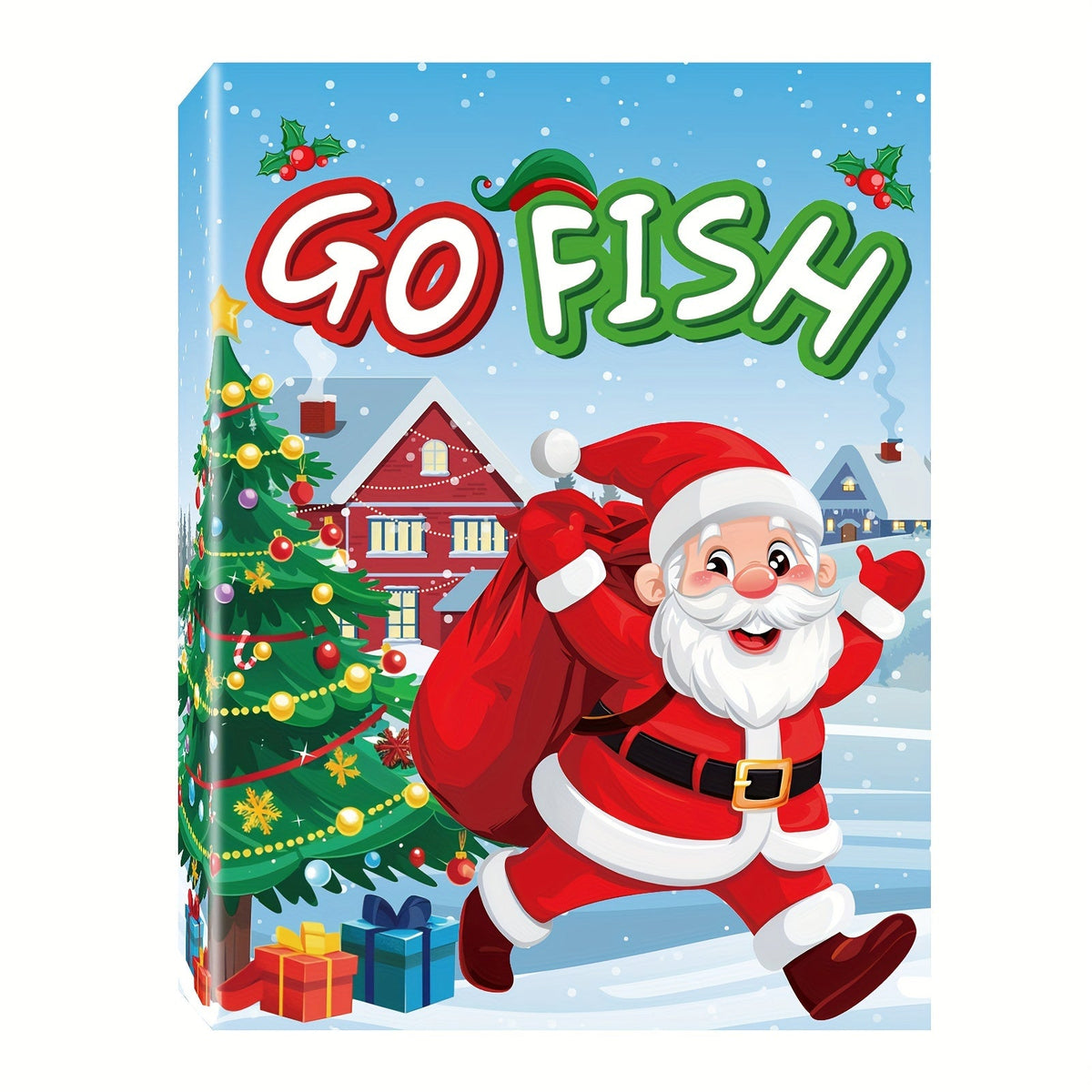 Trendbay Christmas Go Fish Card Game for Kids and Family
