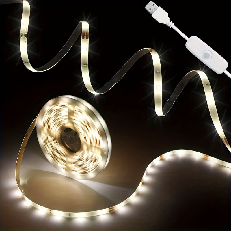Trendbay 5M USB-Powered Warm White LED Strip Lights with Switch