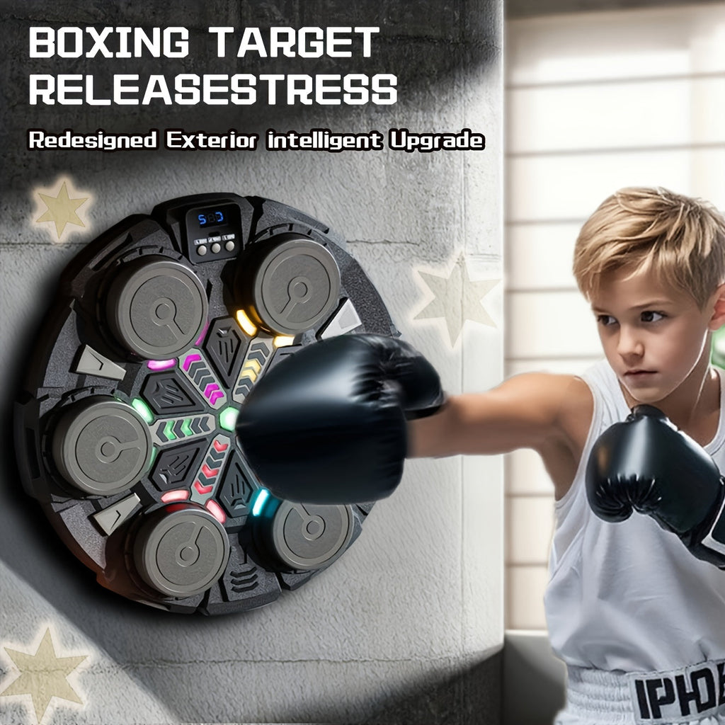 Trendbay Smart Music Boxing Machine – Wall-Mounted Bluetooth Training Pad with Gloves