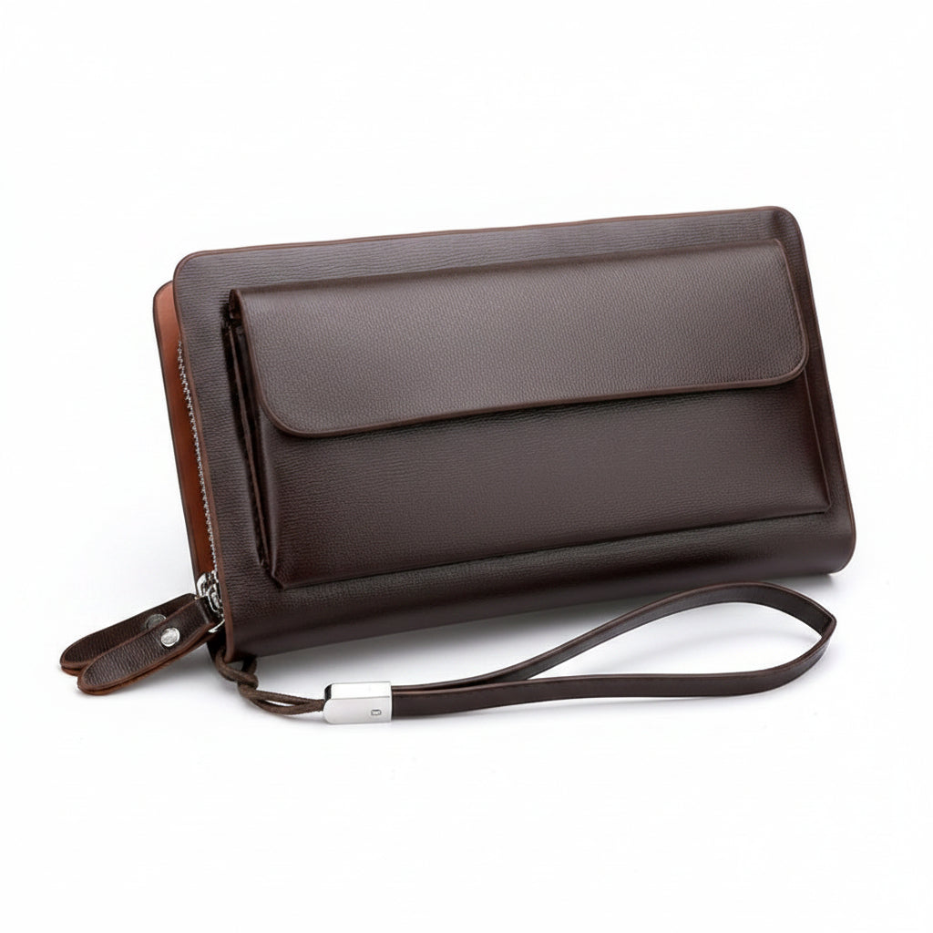 Trendbay Men's Double-Zip Clutch Wallet