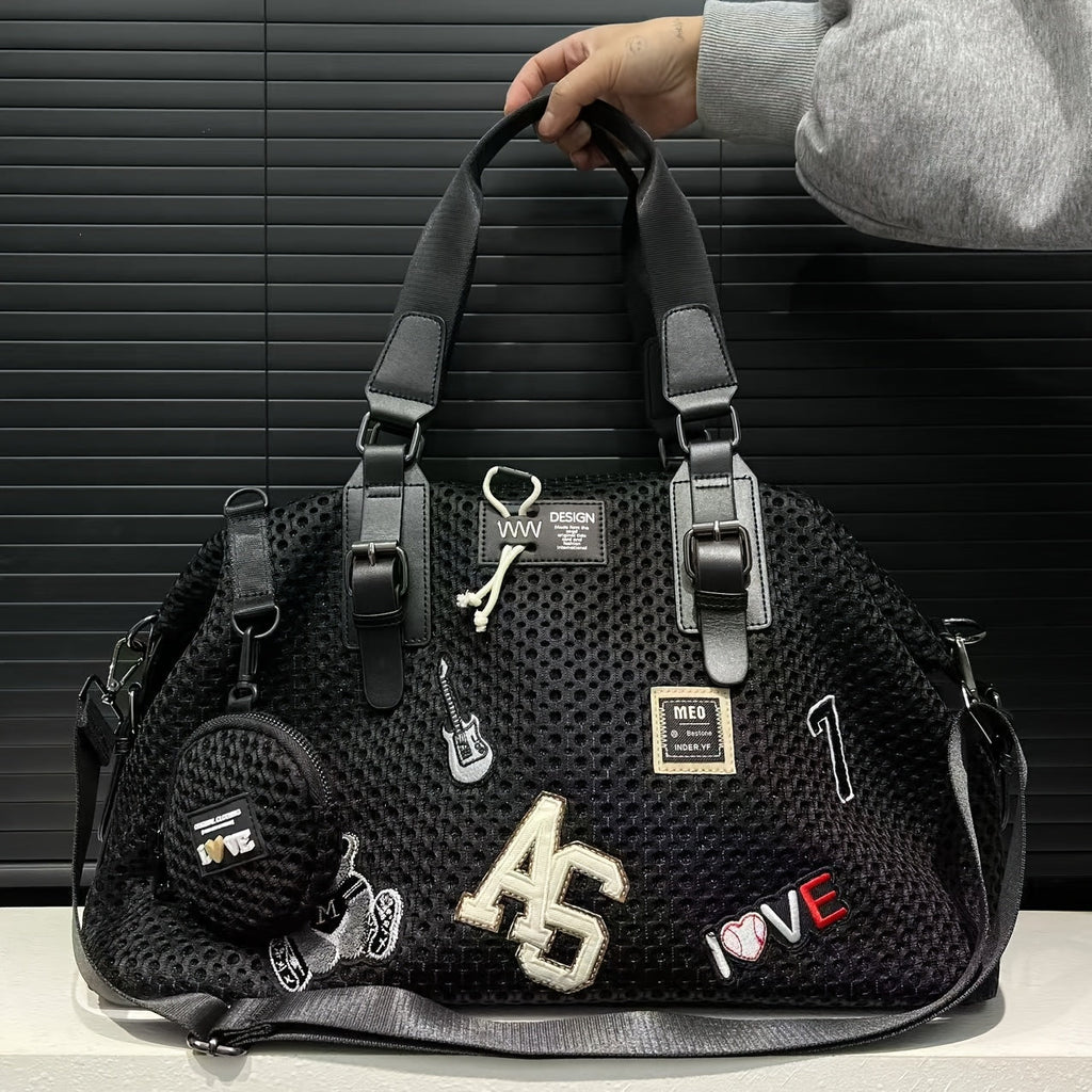 Trendbay Teddy Bear Print Shoulder Tote Bag