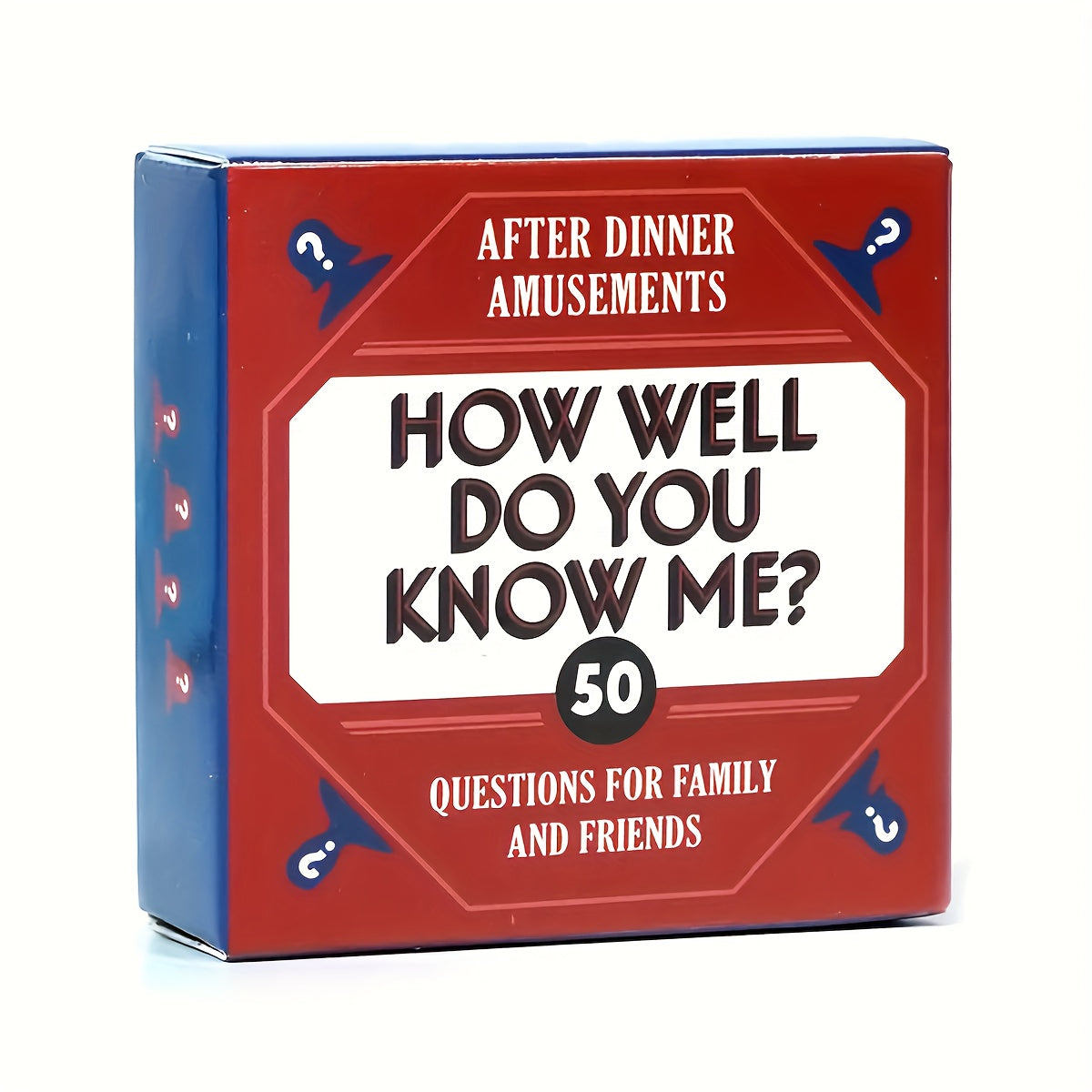 Trendbay How Well Do You Know Me? 50-Question Dinner Party Card Game for Families & Friends