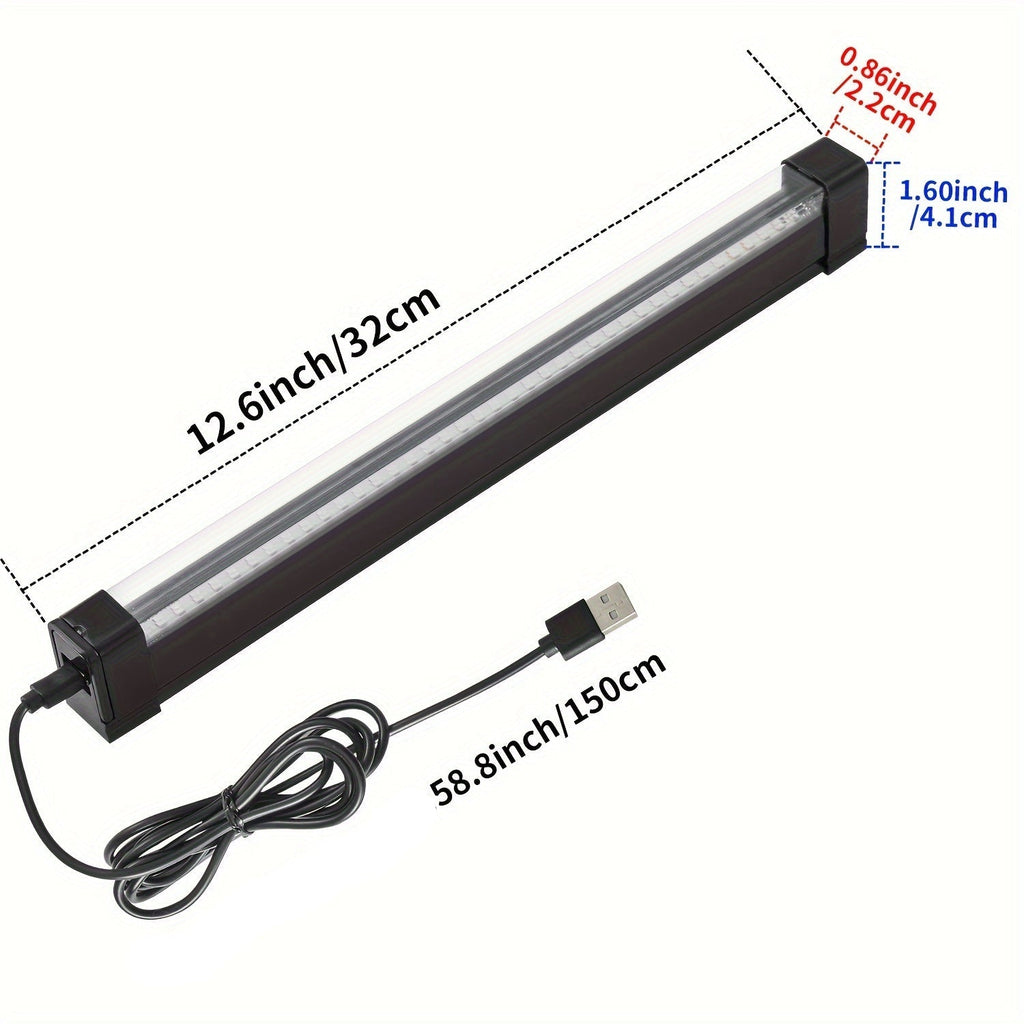 Trendbay 2pcs 32CM USB UV Blacklight Bars – 385–400nm LED