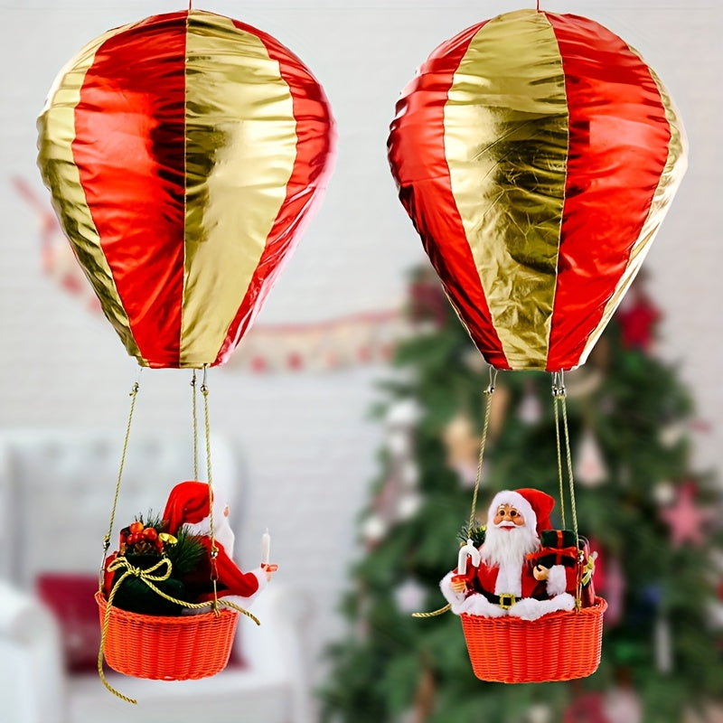 Trendbay 88.9cm Santa Claus Hot Air Balloon Christmas Hanging Decoration