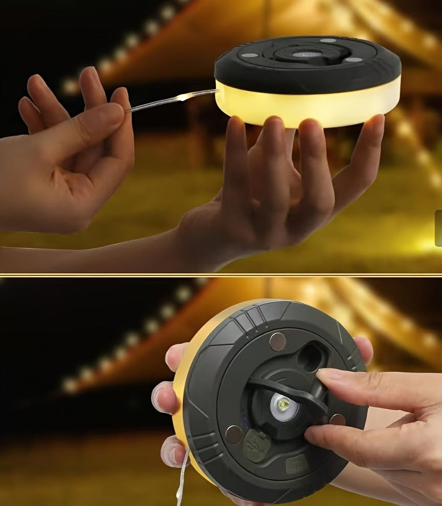 Trendbay 1-Pack USB Rechargeable Camping String Lights Warm Light