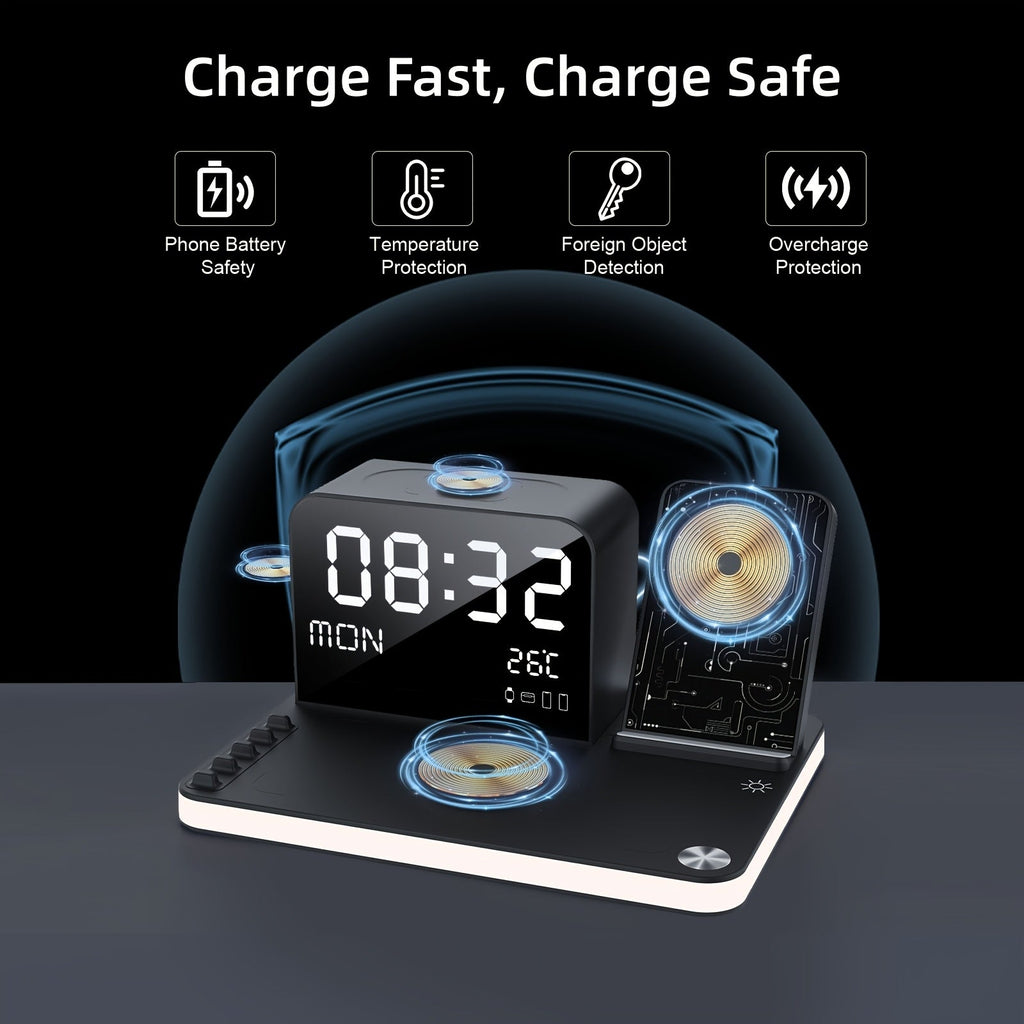 Trendbay 7-in-1 Wireless Charging Station with Night Light