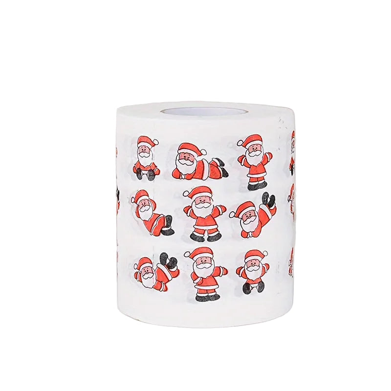 Trendbay 1pc Christmas Santa Claus Printed Toilet Paper