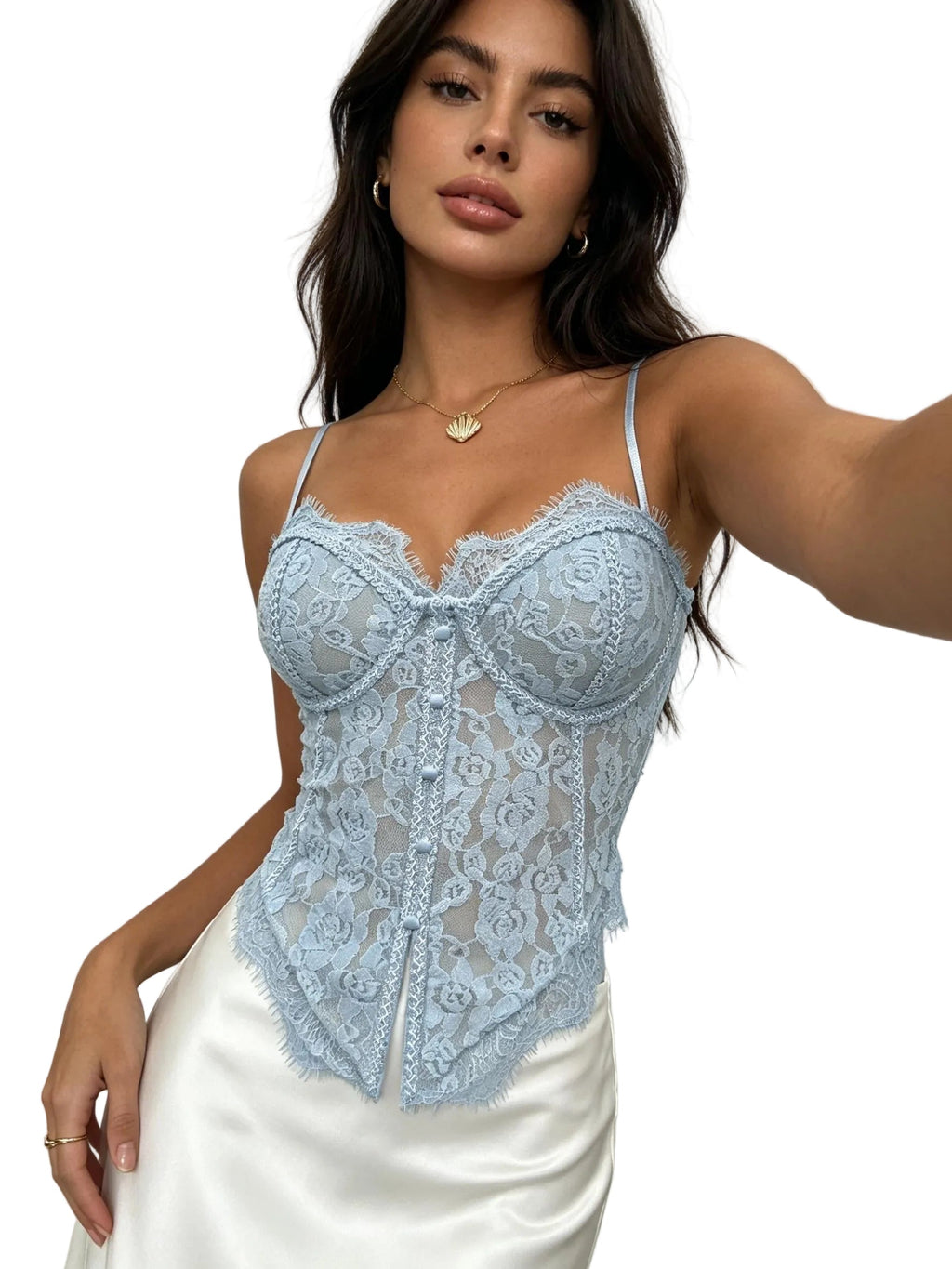 Trendbay Women's Lace Bustier Cami Top