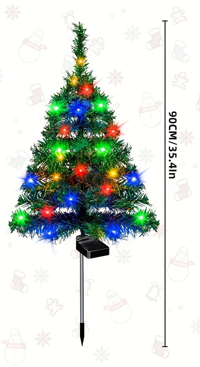 Trendbay 4-Piece Solar Christmas Tree Lights – IP65 Outdoor