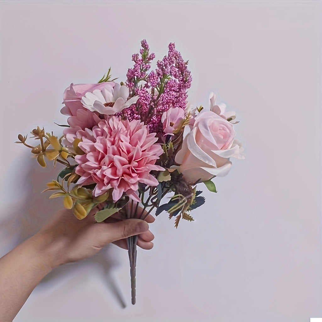 Trendbay 35CM Artificial Autumn Rose Bouquet Faux Flower