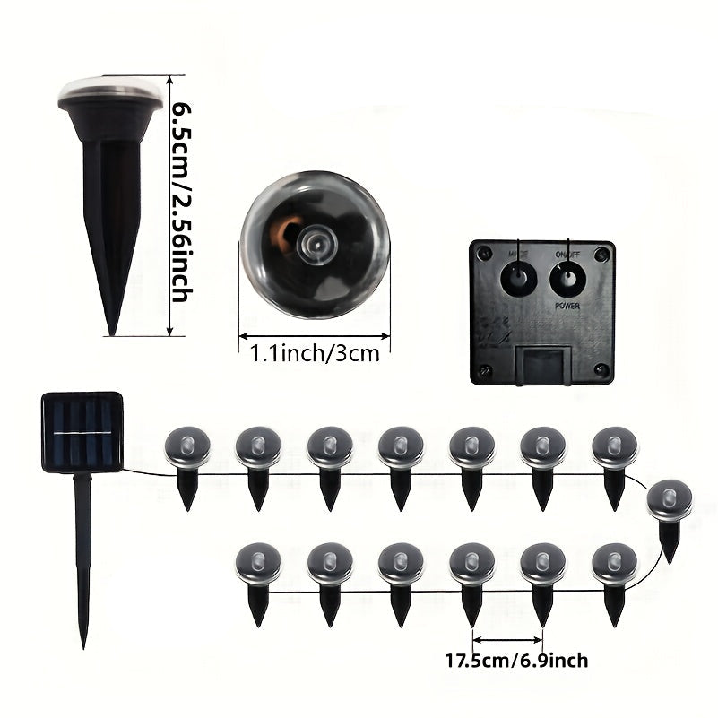 Trendbay Purple 30-LED Solar Garden Stake Lights – IP66 & 8 Modes
