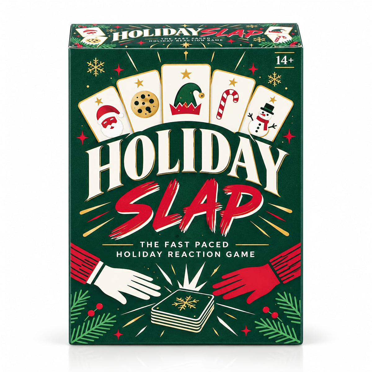 Trendbay Holiday Slap The Fast-Paced Holiday Reaction Christmas Card Game
