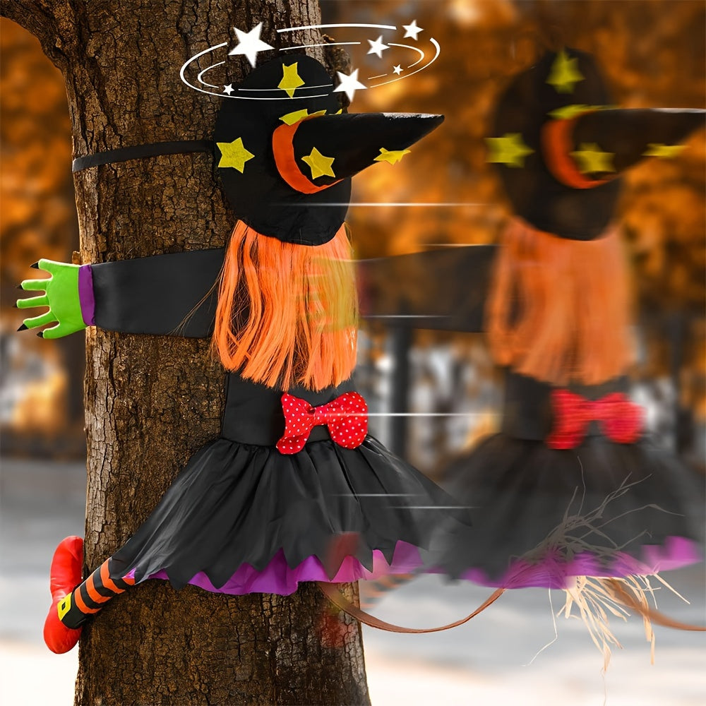 Trendbay 83 × 135CM Halloween Tree Climbing Witch Decoration