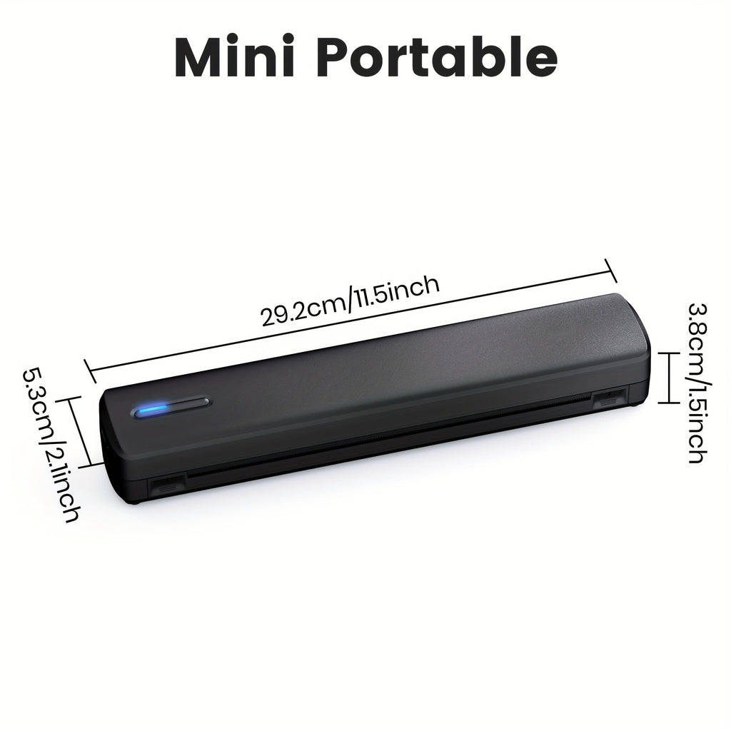 Trendbay Portable Wireless Thermal Printer – Inkless Mobile Printer for A4 & Letter