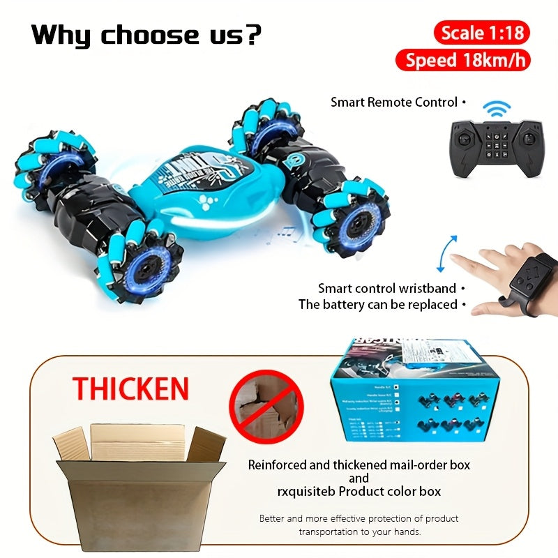 Trendbay Hand Gesture RC Stunt Car 1:18 360° Flip Monster Truck