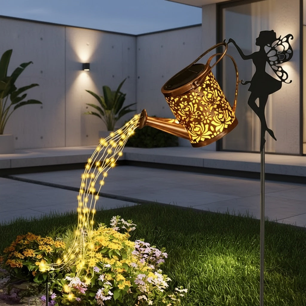 Trendbay Solar Watering Can Fairy Light 36 LED Warm White