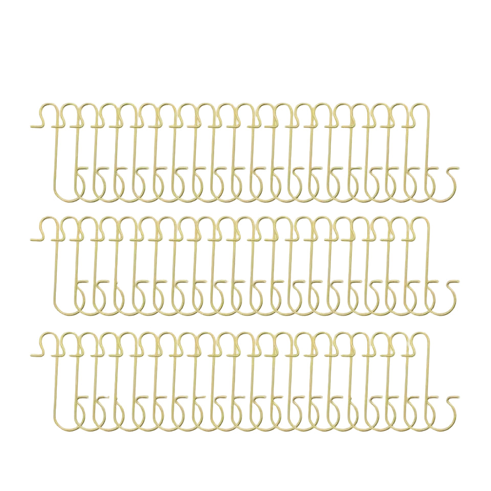 Trendbay 60pcs Gold Metal Christmas Ornament Hooks  Hangers
