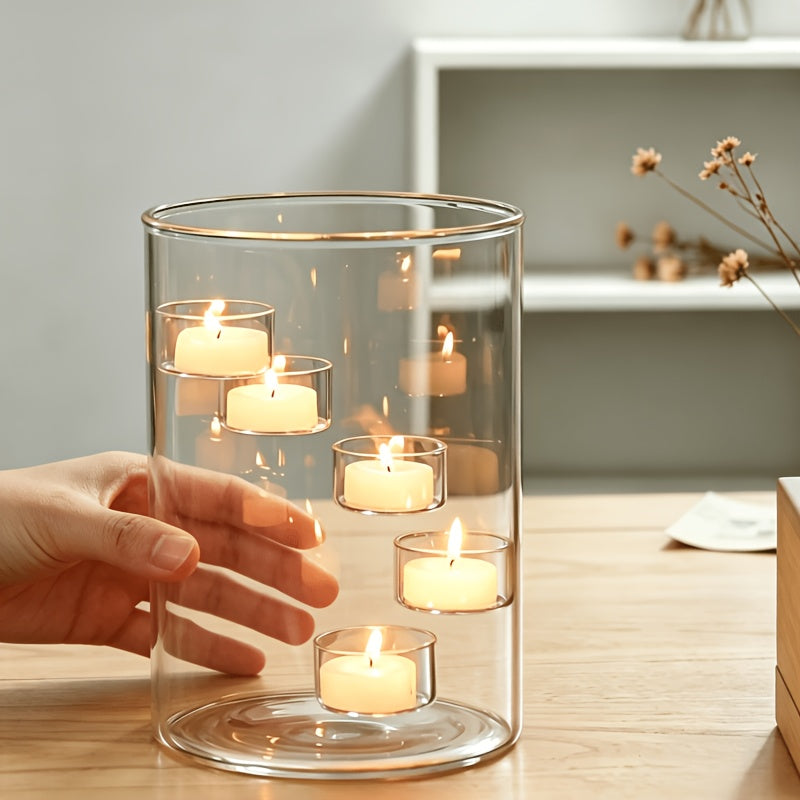 Trendbay 1Pc Cylindrical Grand Candelabra European-Style