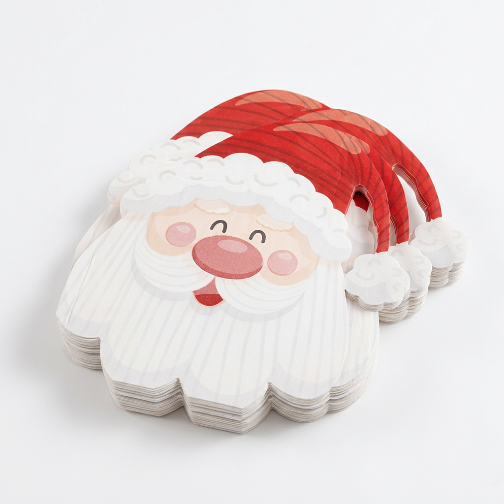 Trendbay Christmas Cartoon Santa Head Paper Napkins