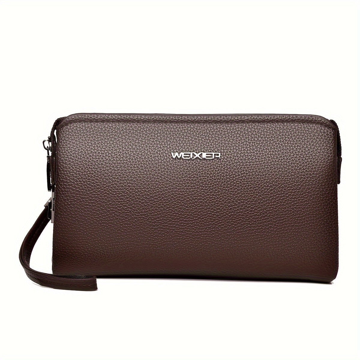 Trendbay Men's Multi-Compartment Clutch Wallet with Wrist Strap
