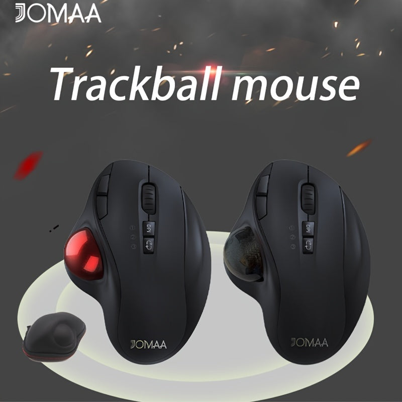 Trendbay Ergonomic Wireless Trackball Mouse (3-Device Connection)