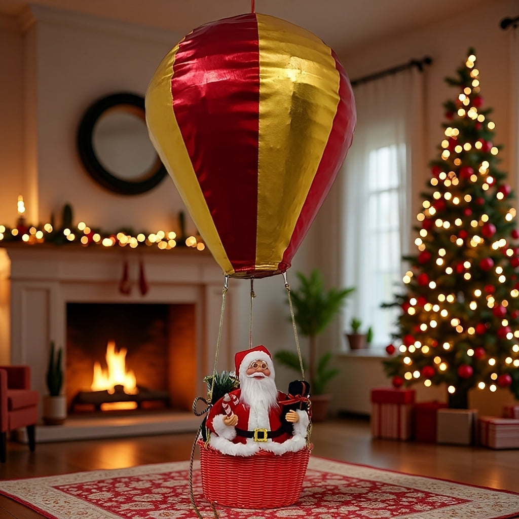 Trendbay 88.9cm Santa Claus Hot Air Balloon Christmas Hanging Decoration
