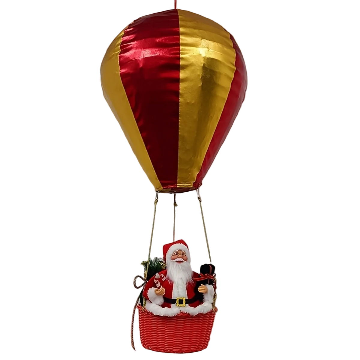 Trendbay 88.9cm Santa Claus Hot Air Balloon Christmas Hanging Decoration