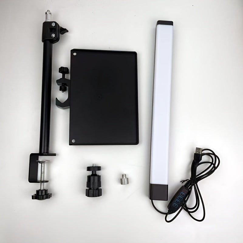 Trendbay LED Clip Desk Lamp with Storage Tray & Adjustable Brightness