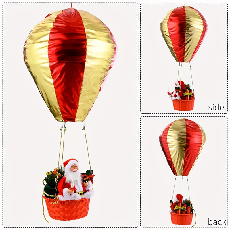 Trendbay 88.9cm Santa Claus Hot Air Balloon Christmas Hanging Decoration