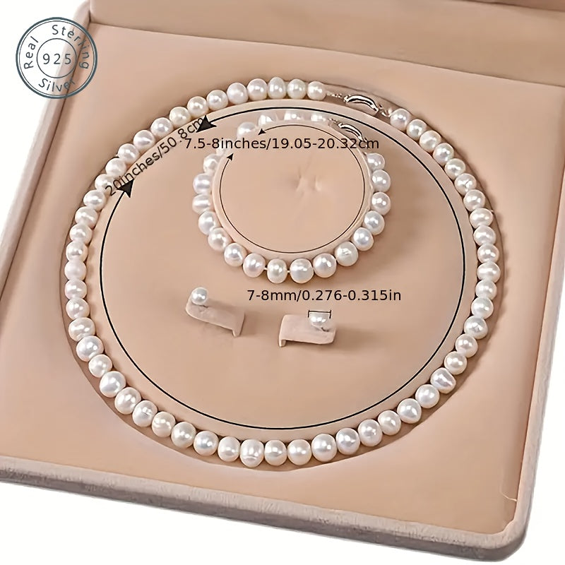 Trendbay Elegant Cultured Pearl Necklace – Classic Fashion Jewelry Gift for Women