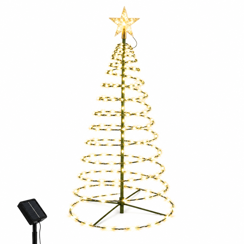 Trendbay 93cm Solar Christmas Tree Light Warm White