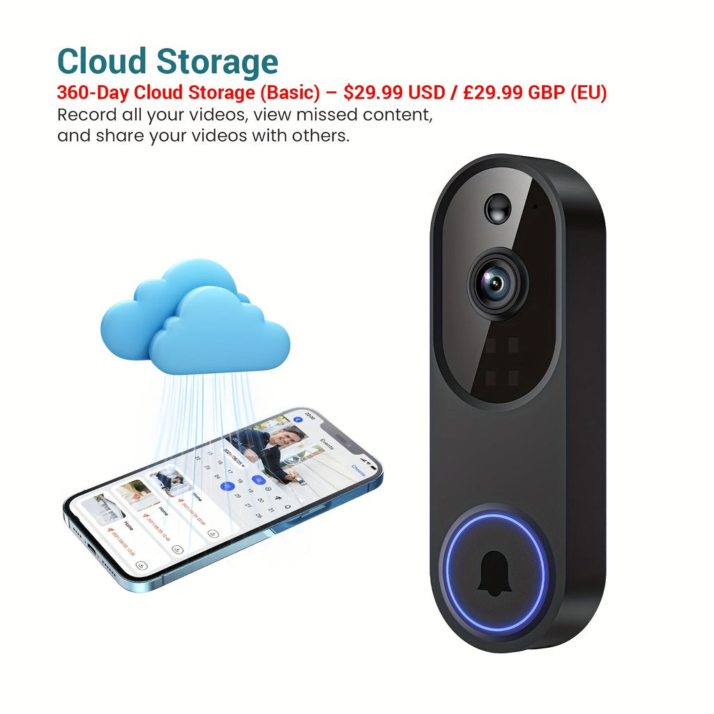 Trendbay Wireless Smart Security Camera (1296P AI Detection)