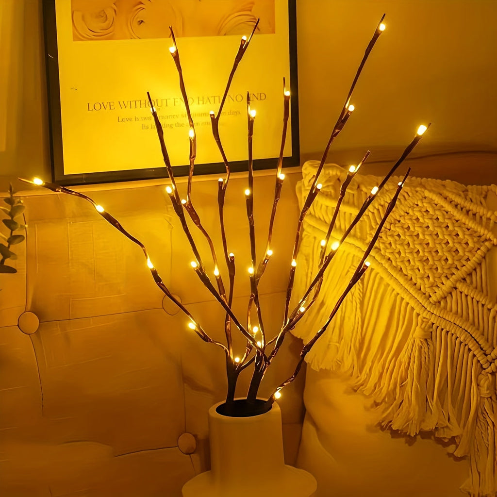 Trendbay Simulated Tree Branch LED Lights Battery Powered 20LED 2pcs