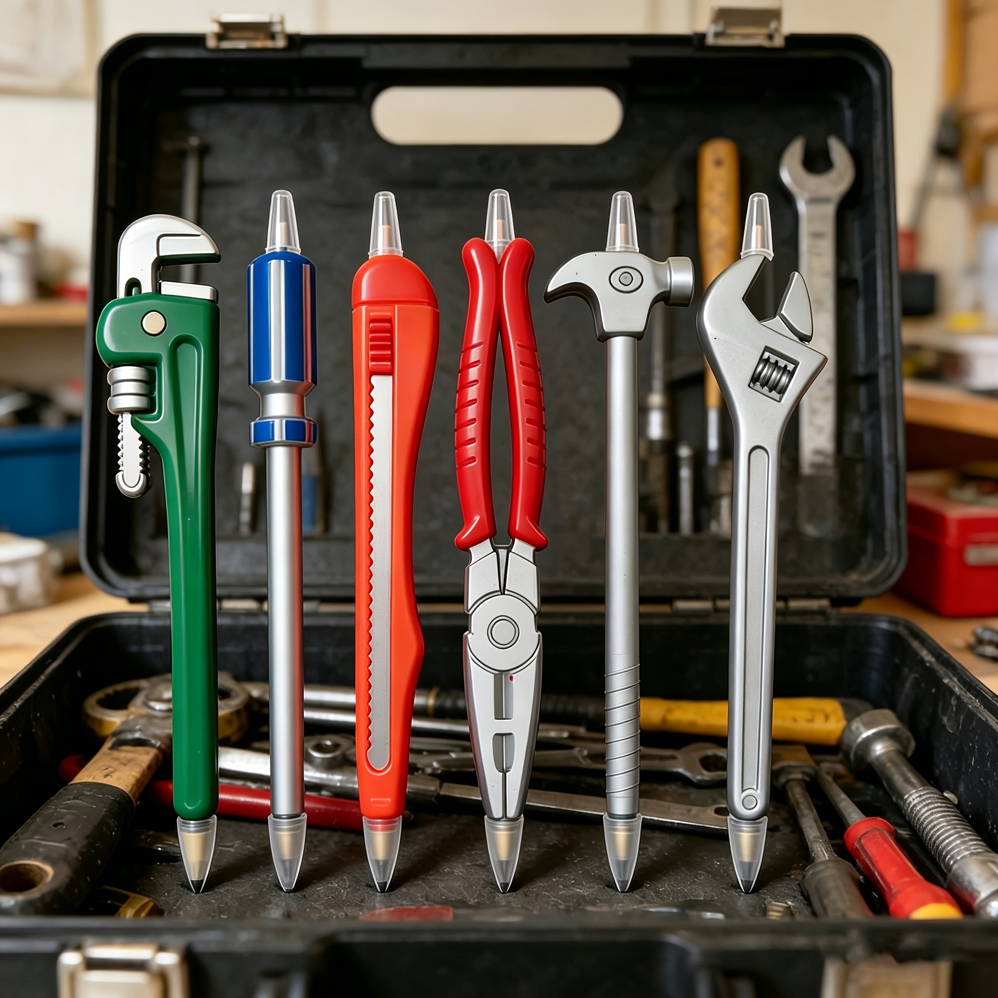 Trendbay  6-Piece Tool-Shaped Ballpoint Pen Set