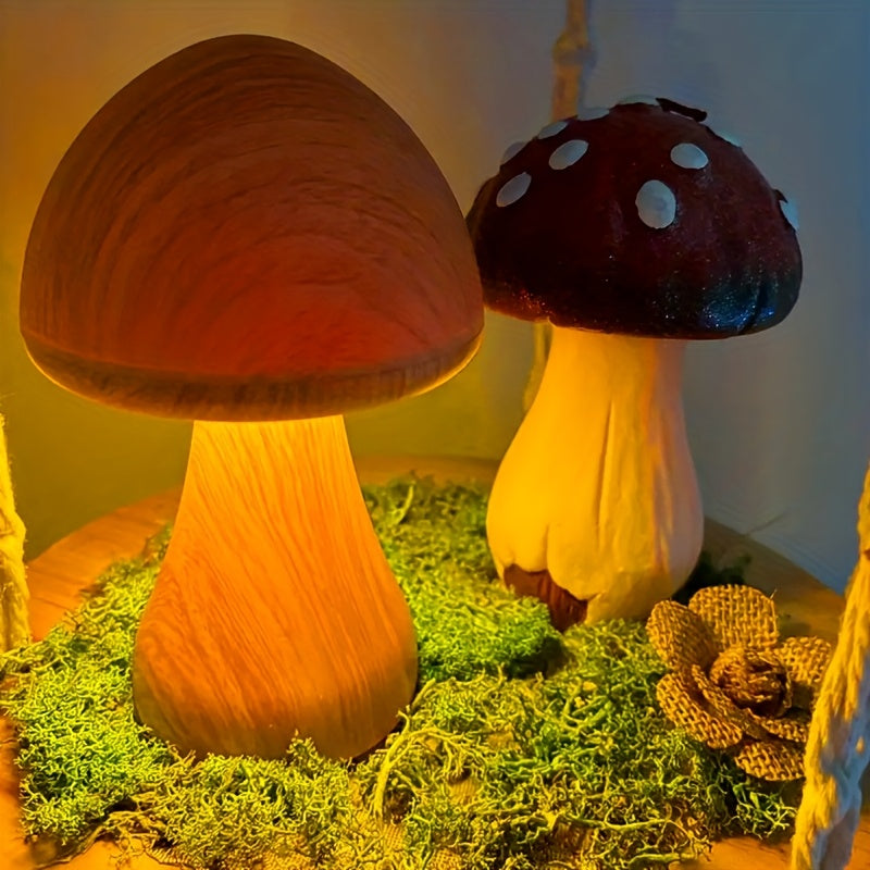 Trendbay USB Rechargeable Mushroom Lamp with Touch Control & Dimming