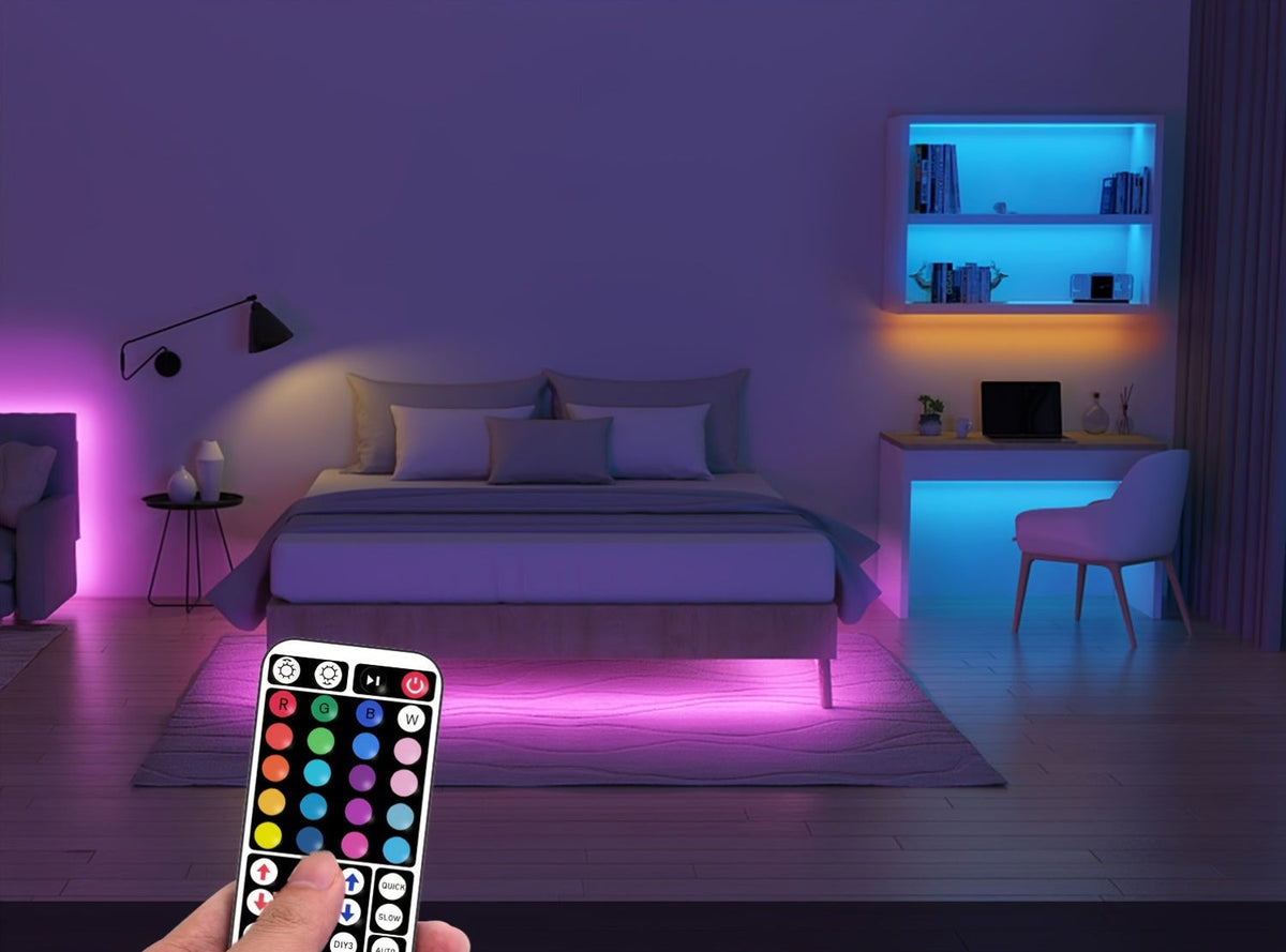 Trendbay 10M RGB Smart LED Strip Lights Music Sync with 44-Key Remote
